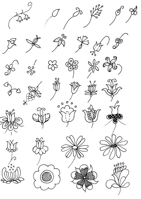 Lettering- Line drawing- Motivation: How to draw flowers