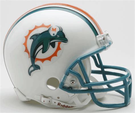 Miami Dolphins 1997-2012 Throwback Replica Mini Helmet | Sports ...