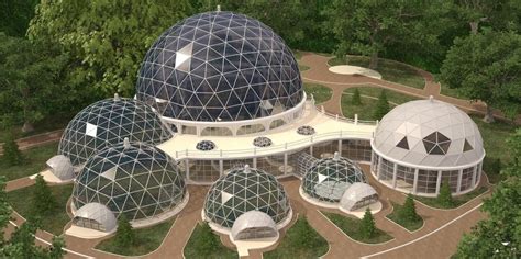 We design, manufacture and install various types of geodesic domes: houses, pavilions, tents ...