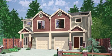 Duplex House Floor Plans & Designs with Basement | Bruinier & Associates