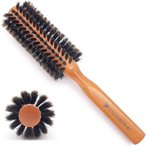 SUNBIRD Boar Bristle Round Brush Hair Brush - For Men, Women, Kid, Dry ...