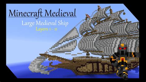 Minecraft Medieval Ship Schematic