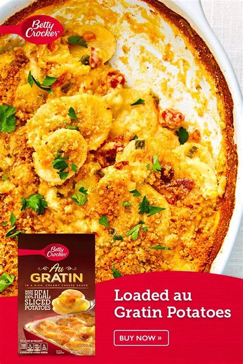 Loaded au Gratin Potatoes | Recipe | Potato side dishes, Side dish recipes, Potatoes au gratin