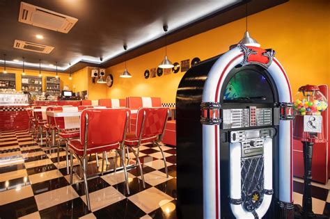 American style retro diner serves burgers, all-day breakfast ...