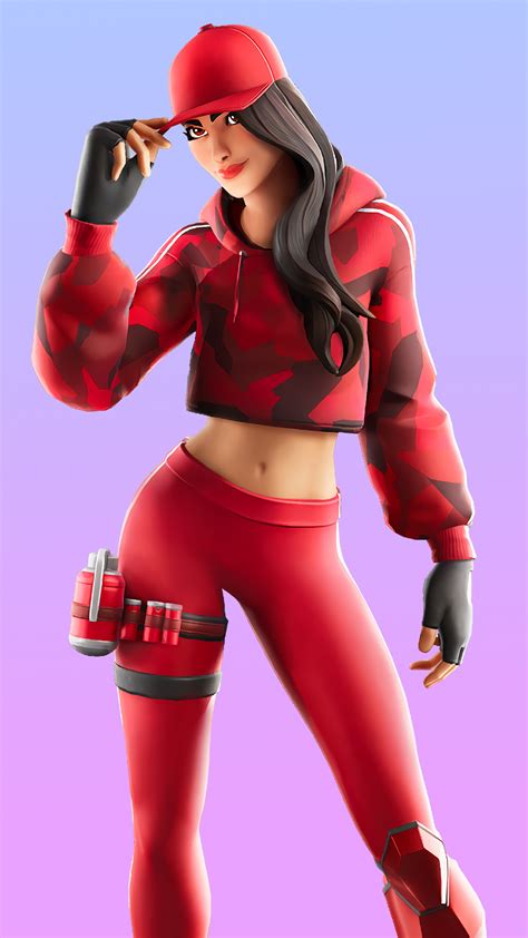 Fortnite, Ruby, Skin, Outfit, 4k HD Phone Wallpaper | Rare Gallery