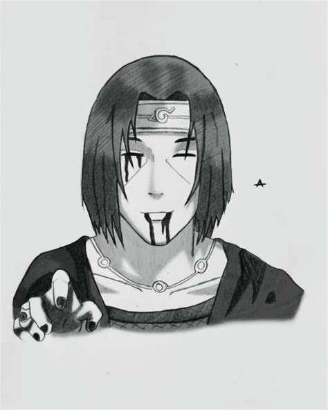 Itachi Uchiha pencil sketch | Itachi uchiha, Itachi, Uchiha