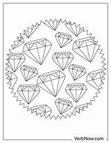 Diamond Coloring Page For Kids sketch template