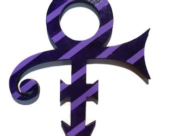 Purple Prince Symbol silhouette-wall hanging sculpture