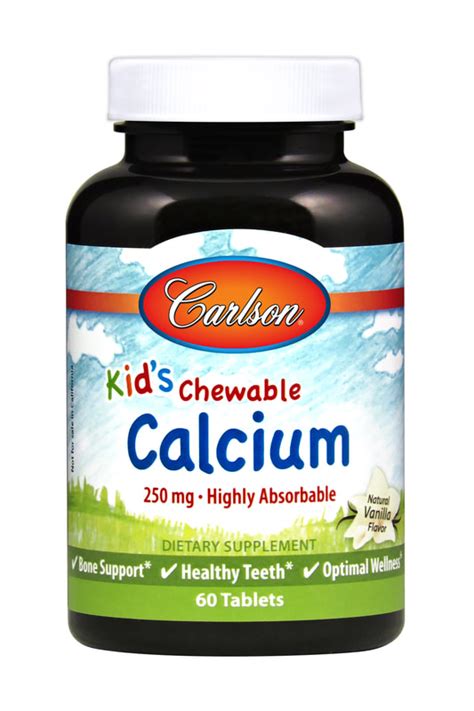 Carlson Kids Chewable Calcium 60 Tablets - The OC Pharmacy