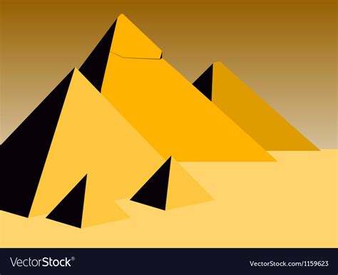 Pyramids Royalty Free Vector Image - VectorStock