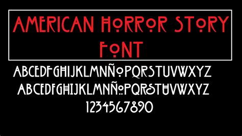 American Horror Story Font by angeldavidcs on DeviantArt