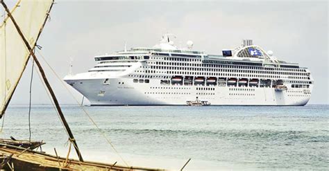 Sea Princess Cruise Ship Emerges from Dry Dock