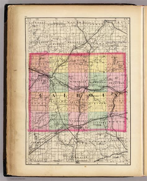 (Map of Calhoun County, Michigan) - David Rumsey Historical Map Collection