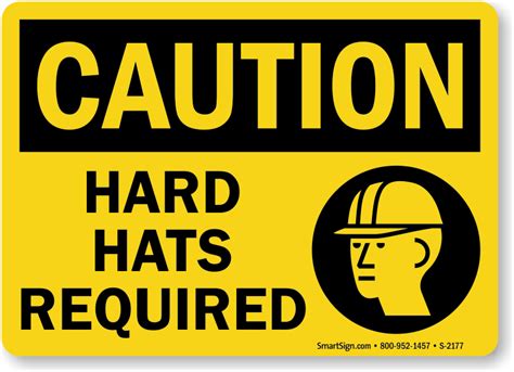 Hard Hat Signs - Wear Hard Hats Signage | Buy Online