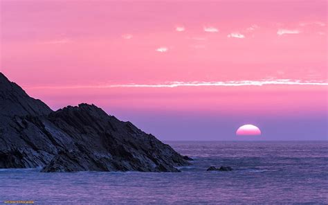 Sunset in Ireland, rock, Ireland, nature, sunset, sea, HD wallpaper ...