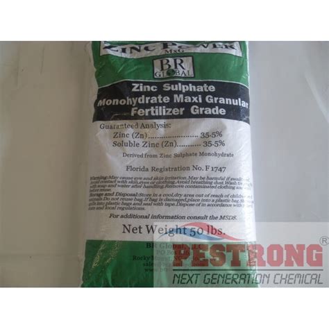 Zinc Sulfate Monohydrate 35.5, Zinc Sulfate Fertilizer Grade 35.5% ...