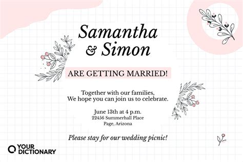 Wedding Invitations | Visual Examples and Ideas | YourDictionary