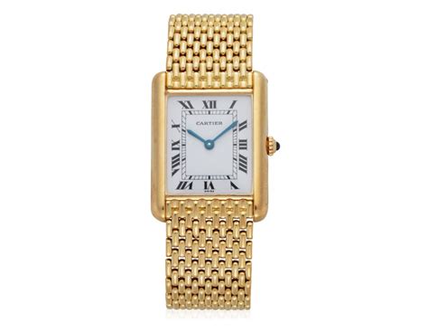 CARTIER 'TANK' GOLD WATCH, | Christie’s