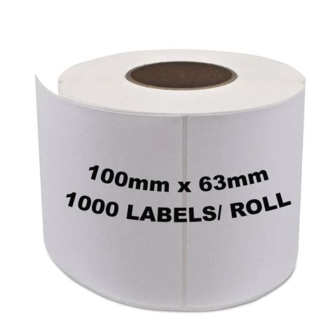 ZEBRA Thermal Transfer Compatible Labels 100mm x 63mm 1000+Wax RIbbon – Awesome Pack