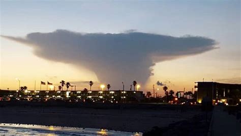 Rare Sight: Lone Cumulonimbus Cloud Hovers Over Galveston, Texas | The Weather Channel