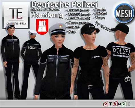 Second Life Marketplace - Polizei Uniform Frauen - Hamburg