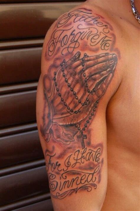 Forgive me father for i have sinned | Sin tattoo, Arm tattoos for guys, Tattoos for guys