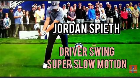 Jordan Spieth Driver Swing in Super Slow Motion (face on) - YouTube