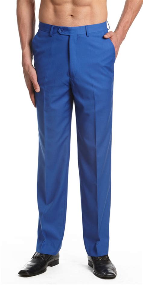 Royal Blue Dress Pants for Men | Solid Color Pants