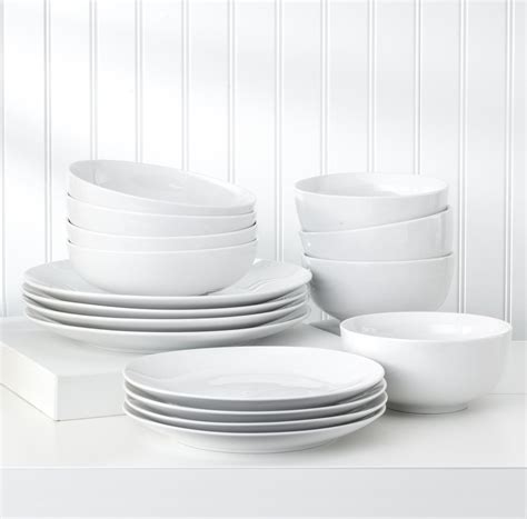 White Essential Dinner Plates Set – Euro Ceramica