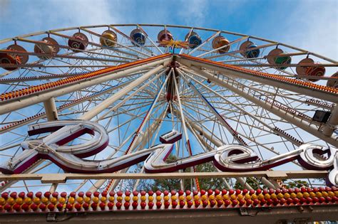 Free Images : jumping, vehicle, ferris wheel, amusement park, mast, color, carousel, blue ...