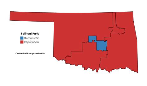 Oklahoma's Congressional Districts beginning January 3, 2019 : r/oklahoma