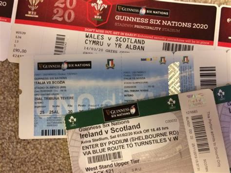 Tickets for Men’s Six Nations 2023 Away Games – Penicuik Rugby Club