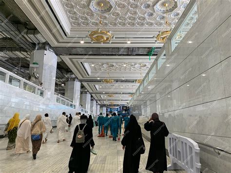 Premium Photo | View of kaaba in masjid al haram or grand mosque