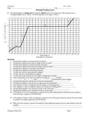 Heating And Cooling Curves Worksheet - Fill Online, Printable, Fillable, Blank | pdfFiller