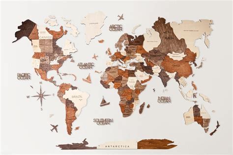 12 Best World Map Wall Art Options | Mappr