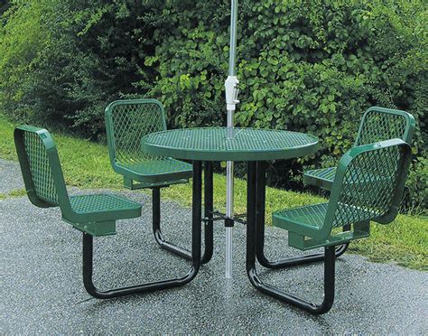 Metal Mesh Picnic Tables — Randolph Indoor and Outdoor Design