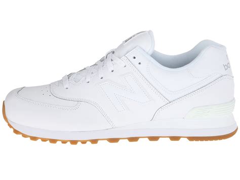 New balance 574 - Leather in White for Men | Lyst