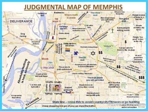 Map of Memphis Tennessee - TravelsMaps.Com