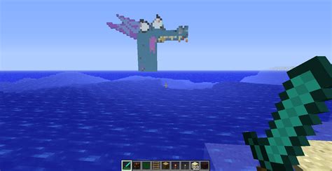 Oh no! It's a sea monster! : Minecraft