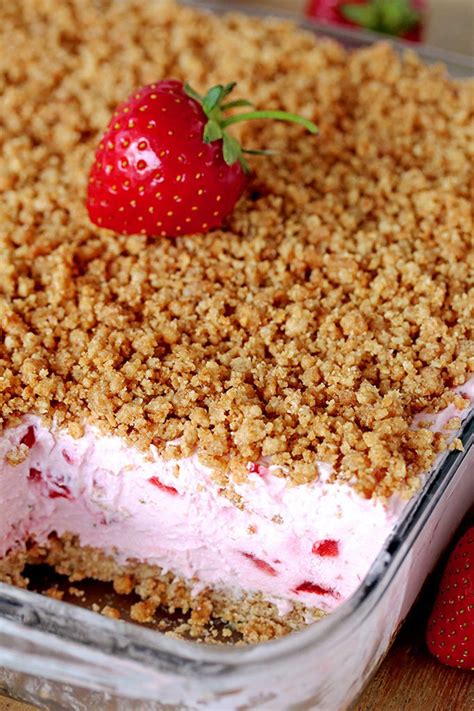 Easy Frozen Strawberry Dessert Refreshing, Creamy Frozen Dessert | Recipe | Frozen strawberry ...