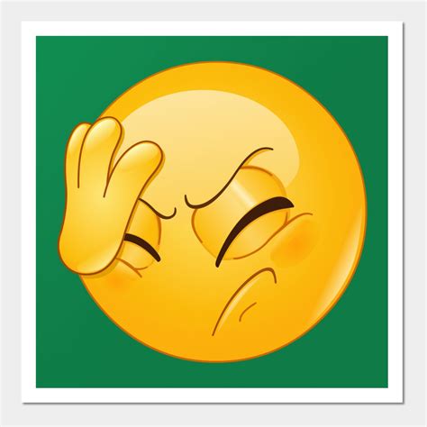 Face Palm Emoji by yayayoyo | Emoji art, Hand on head, Emoji