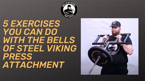 5 Exercises You Can Do with the Bells Of Steel Viking Press Attachment - YouTube