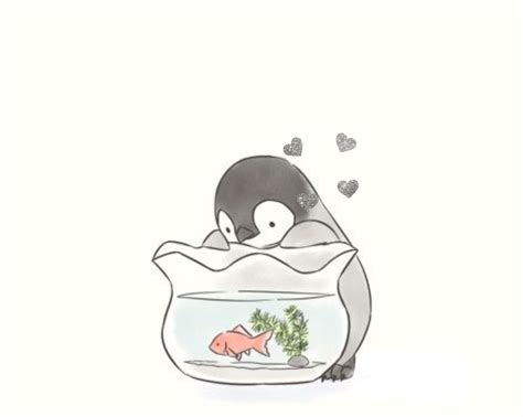 Cute Little Drawings, Cute Animal Drawings, Kawaii Drawings, Cute Drawings, Penguin Wallpaper ...