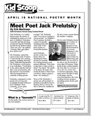 Meet Poet Jack Prelutsky | Kid Scoop