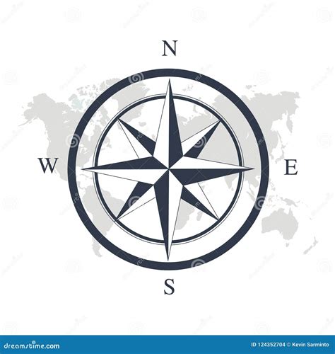 Compass logo design stock vector. Illustration of background - 124352704