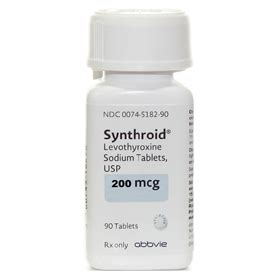 LEVOTHYROXINE (SYNTHROID) 200 MCG - Neighbourcarepharmacy