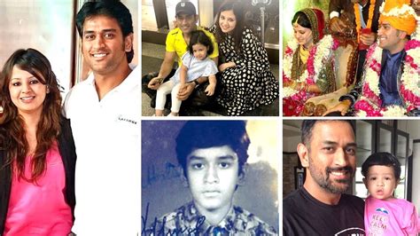 MS Dhoni Childhood & Family | Wife, Daughter | Cricketer Mahendra Singh ...