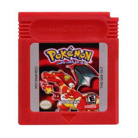 Pokemon Red Gameboy Color GBC Cartridge Card US Version