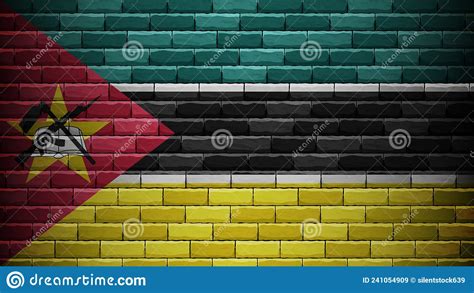 EPS10 Vector Patriotic Background with Mozambique Flag Colors Stock ...