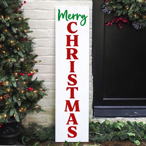 Christmas Porch Sign SVG - Christmas Vertical SVG - Kara Creates